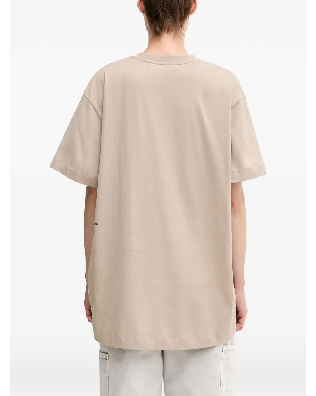 PANGAIA Natural Print-Detail T-Shirt