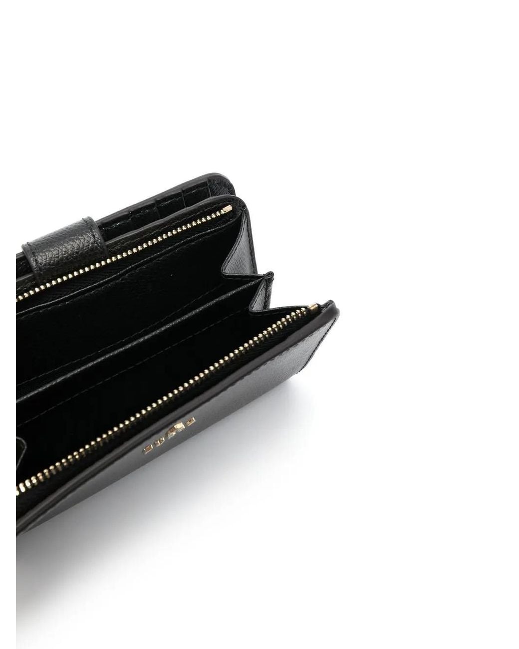 Furla Black Camelia M Compact Wallet Accessories