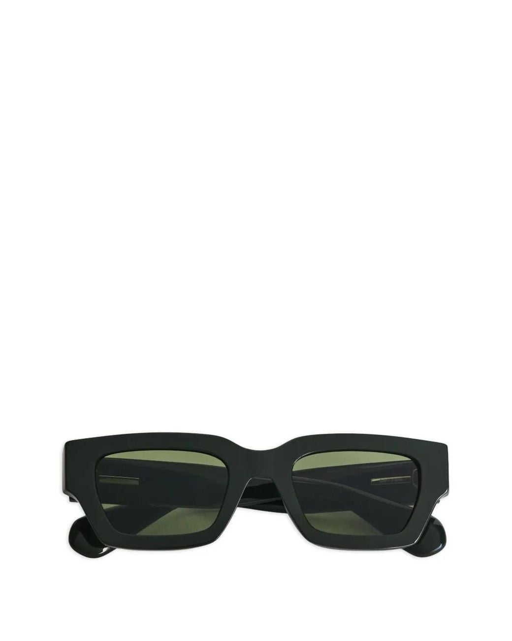 Jil Sander Black Rectangular-Frame Sunglasses