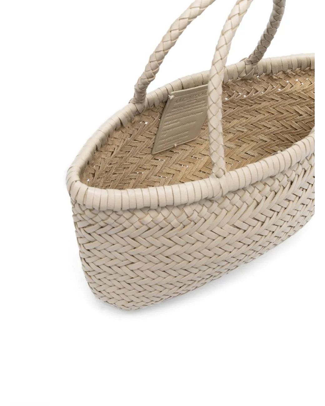 Dragon Diffusion Natural Mini Flat Gora Leather Tote Bag
