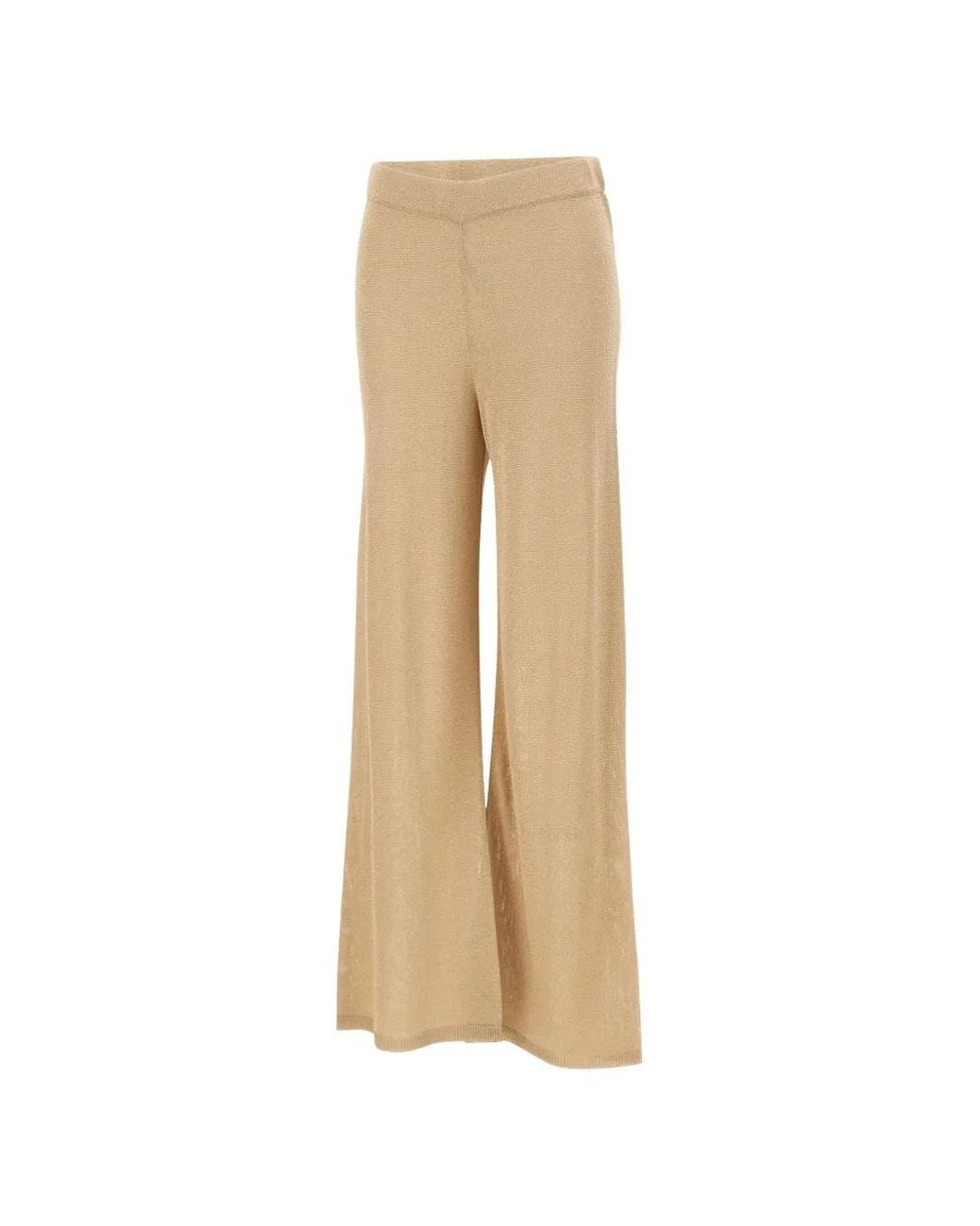 Kangra Natural Pantalon Droit À Bords Côtelés