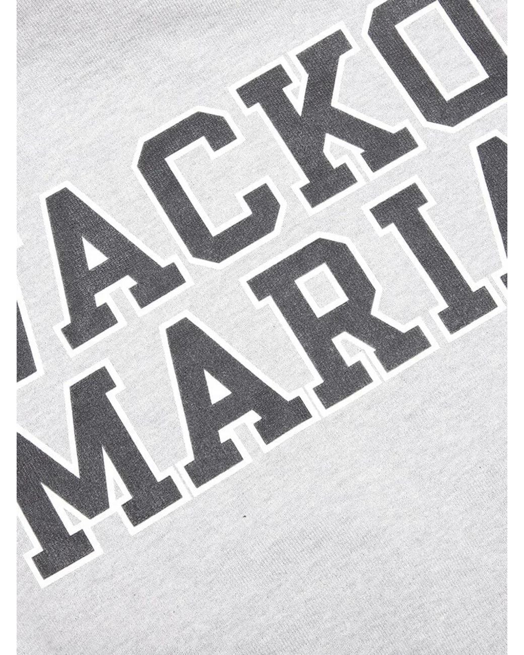 Wacko Maria Gray Logo-Print Pullover Hoodie for men