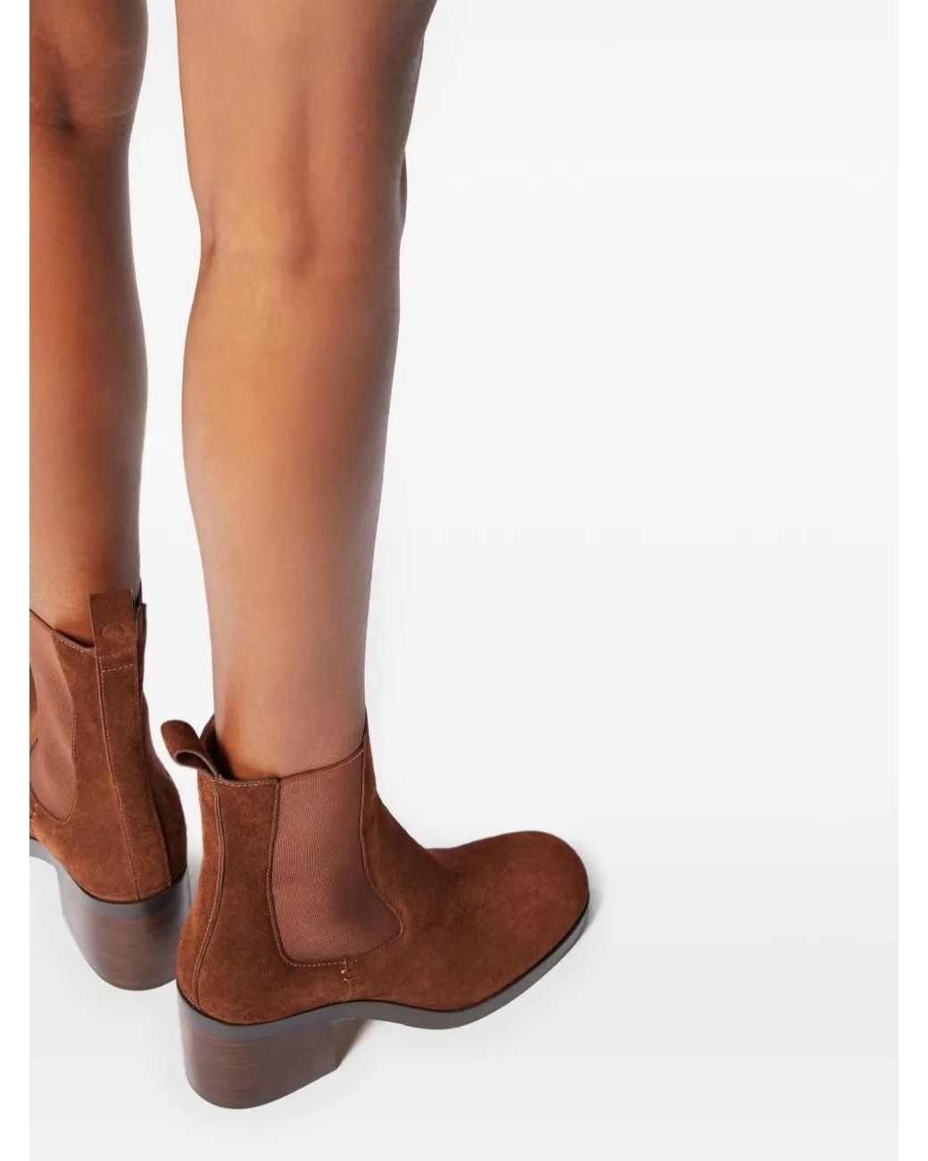 Odissi Brown Grace Stacked Chelsea Bootie