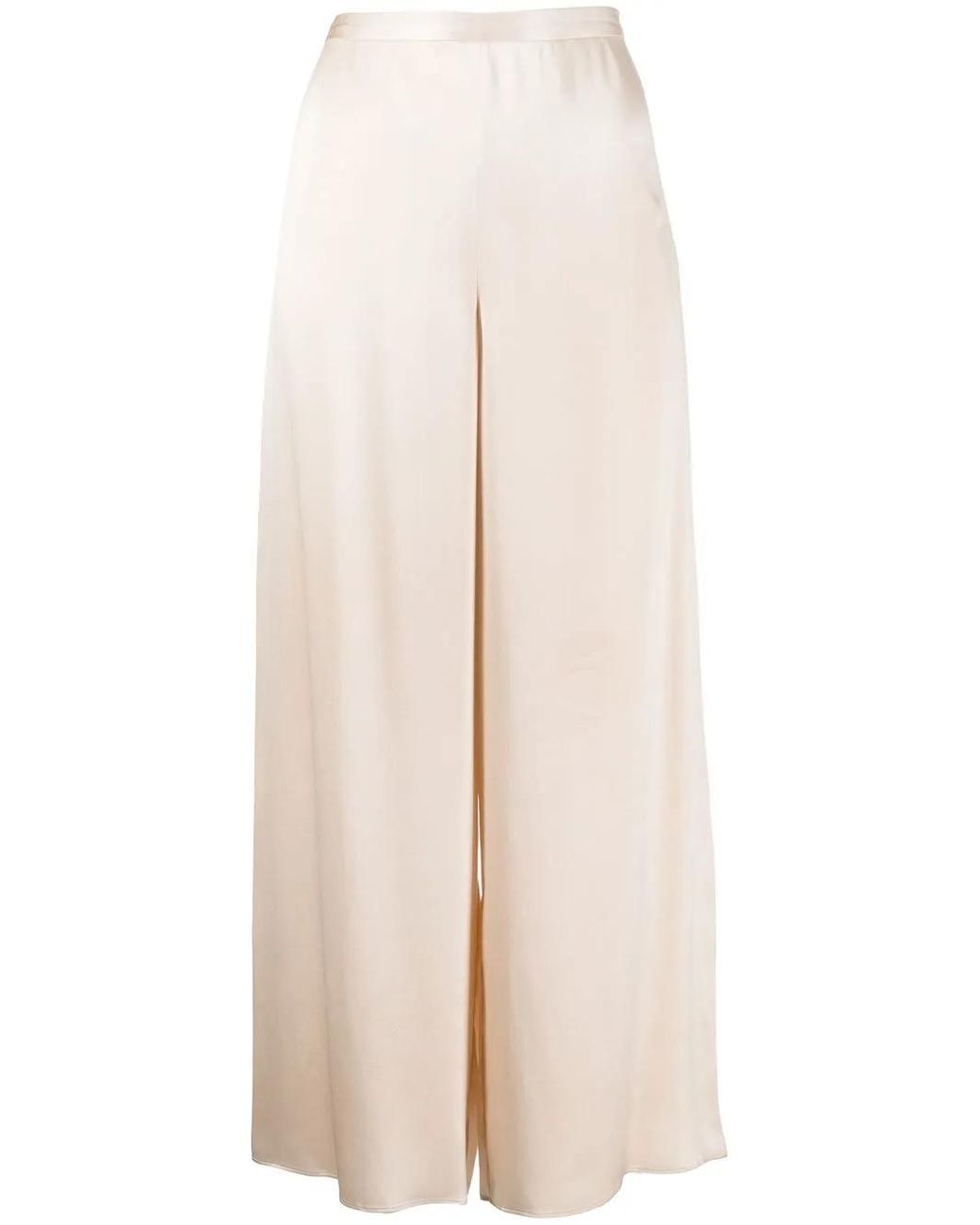 Voz White Wide-Leg Cropped Culotte Trousers
