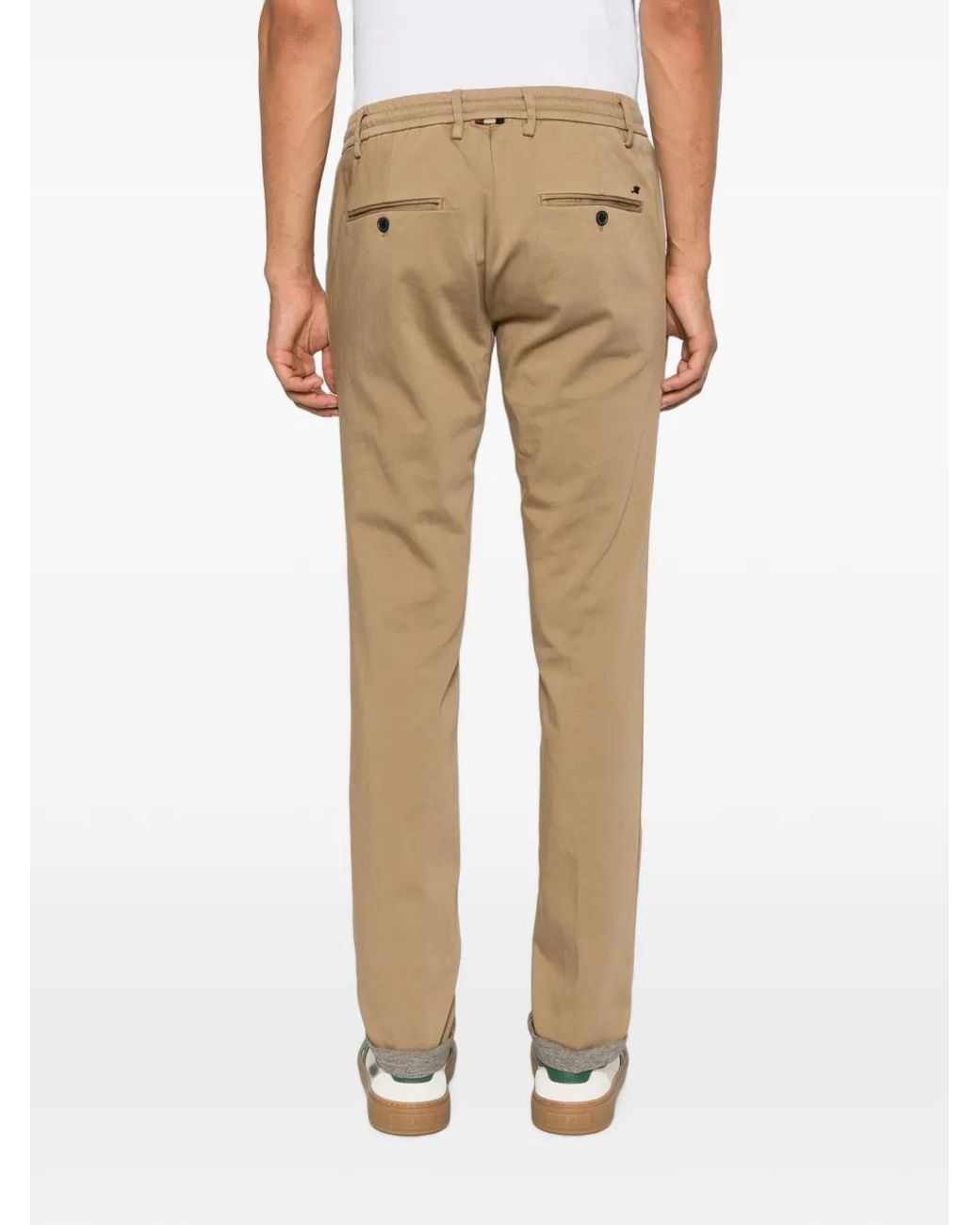 Mason's Natural Pantalon Milano À Taille Élastiquée for men