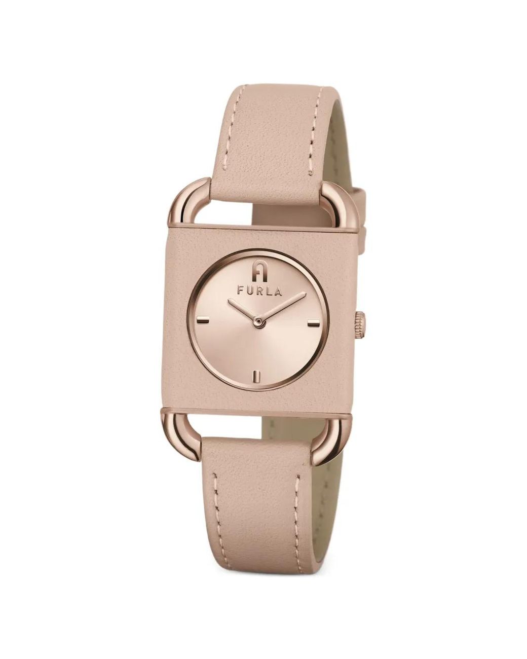 Furla White Arco Square 28Mm Watch
