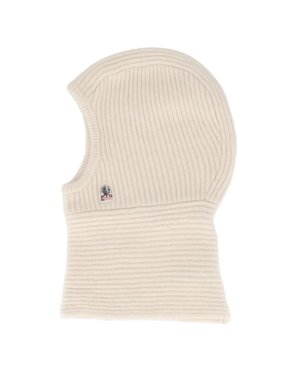 Parajumpers White Vinica Knitted Balaclava Hat
