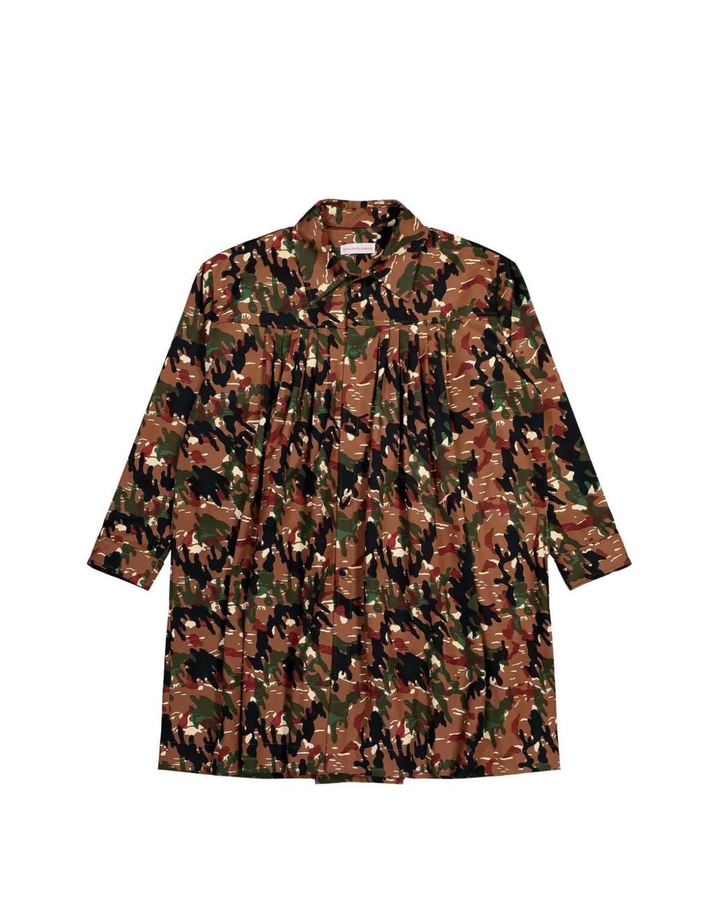 Walter Van Beirendonck Brown Painter Camouflage Pockets Coat for men