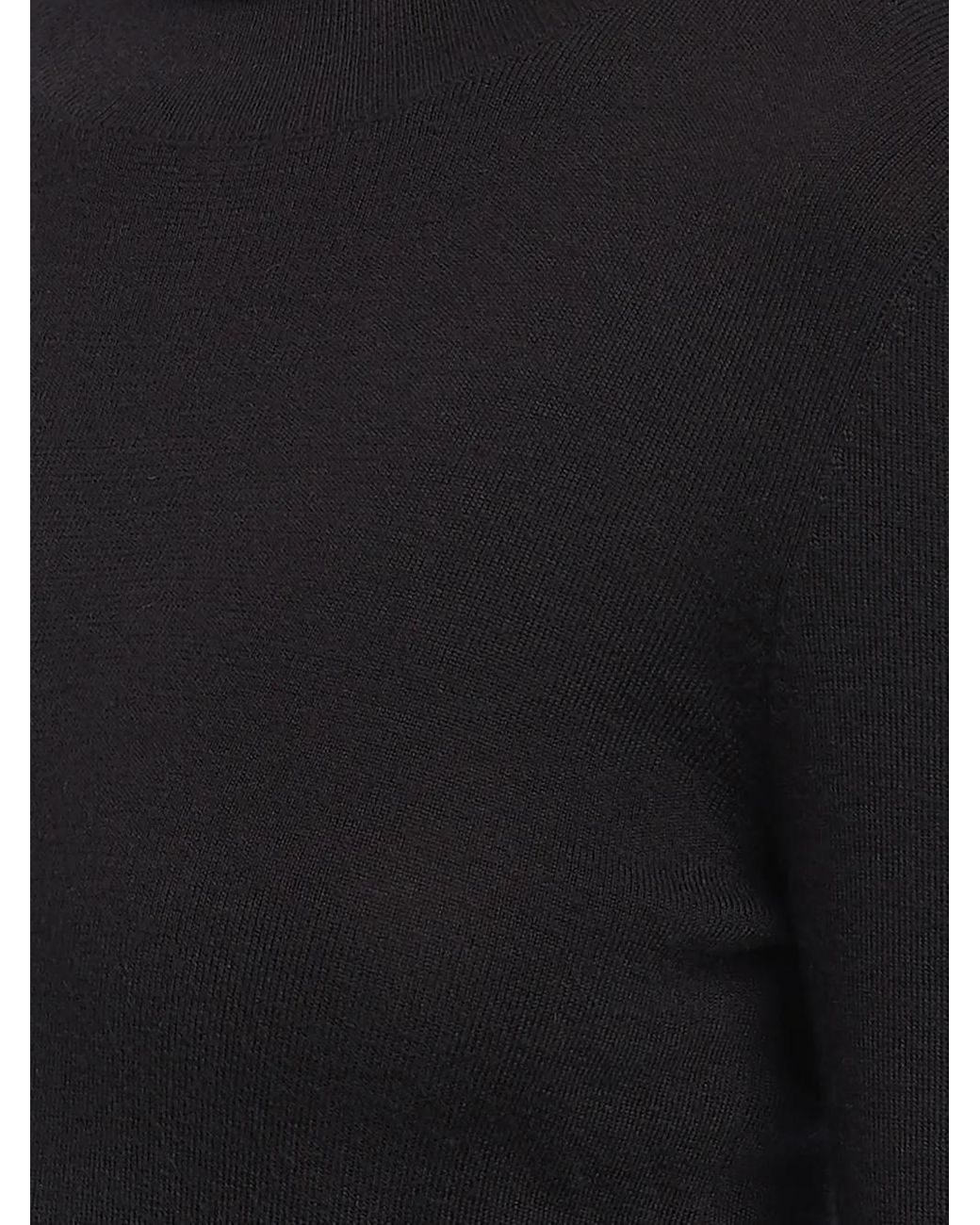 Prada Black Roll-Neck Cashmere-Silk Jumper