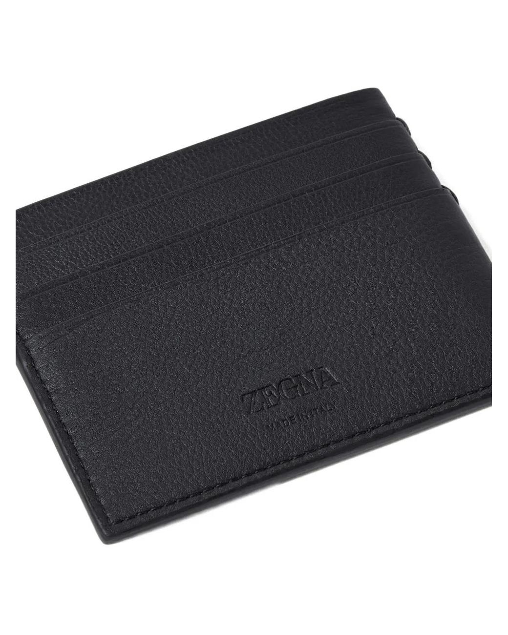 Zegna Black Secondskin Card Case for men