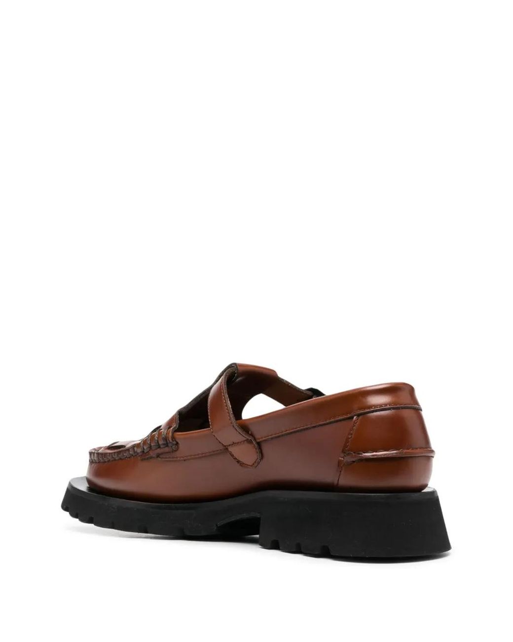 Hereu Brown Soller Sport Square-Toe Loafers