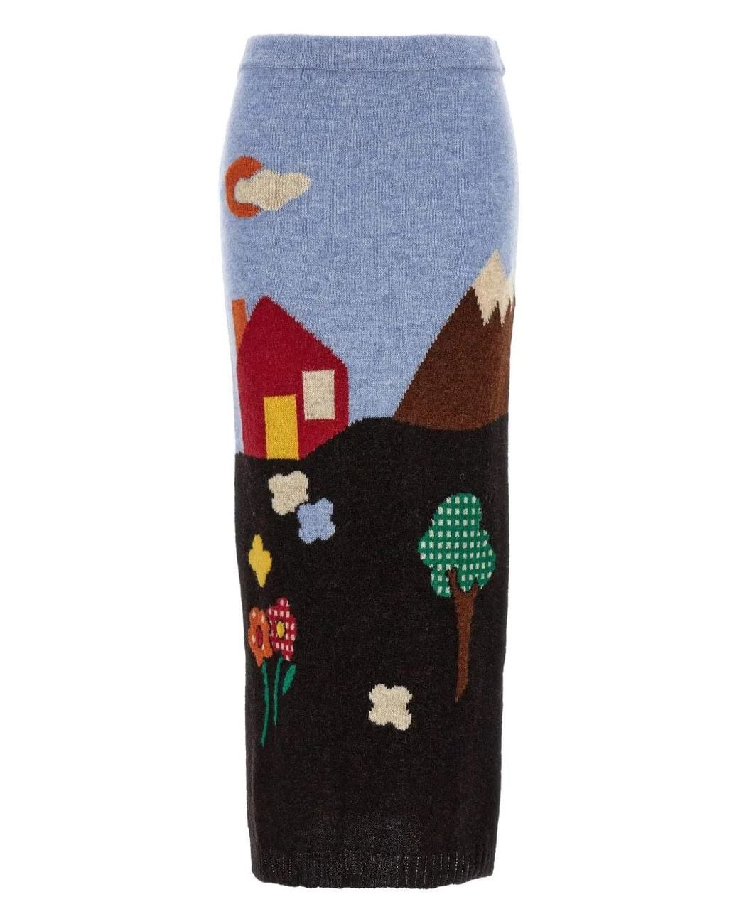 Moschino Shetland Rok in het Blue