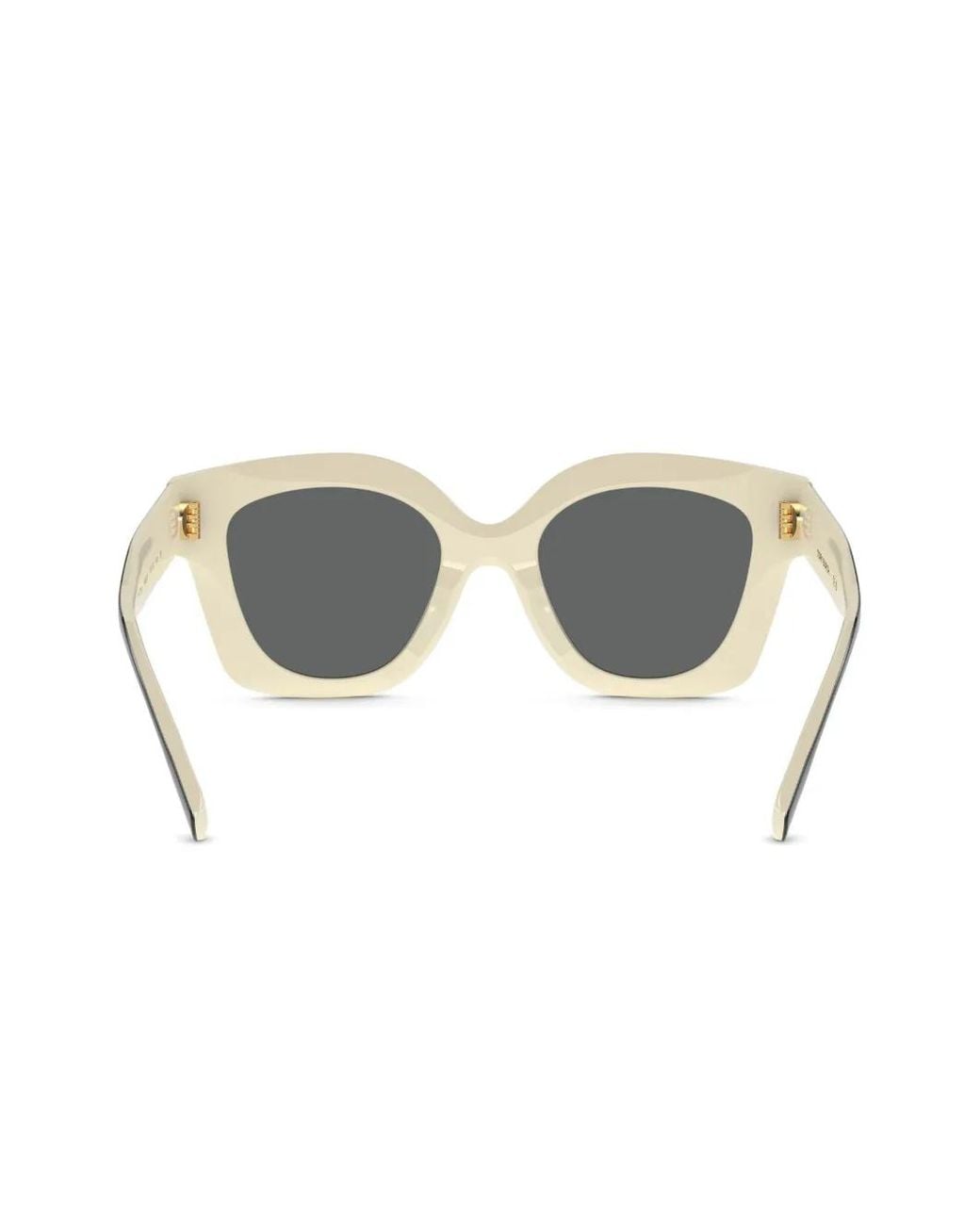 Tory Burch Black Miller Pushed Square-Shape Sunglasses