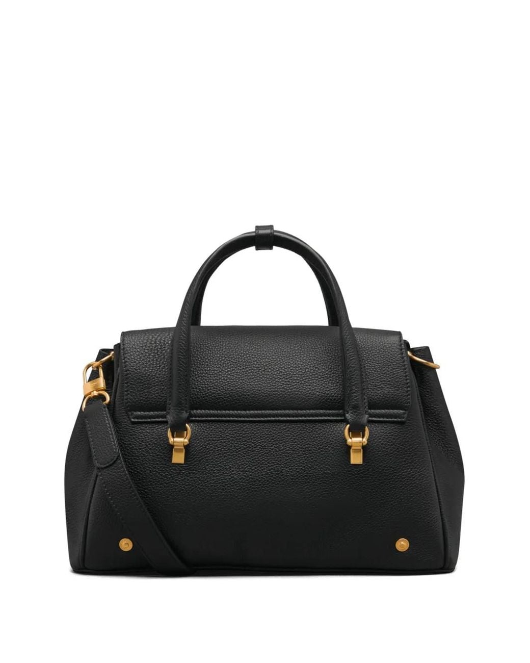 Thom Browne Blue Petit Sac À Main Bolton En Cuir