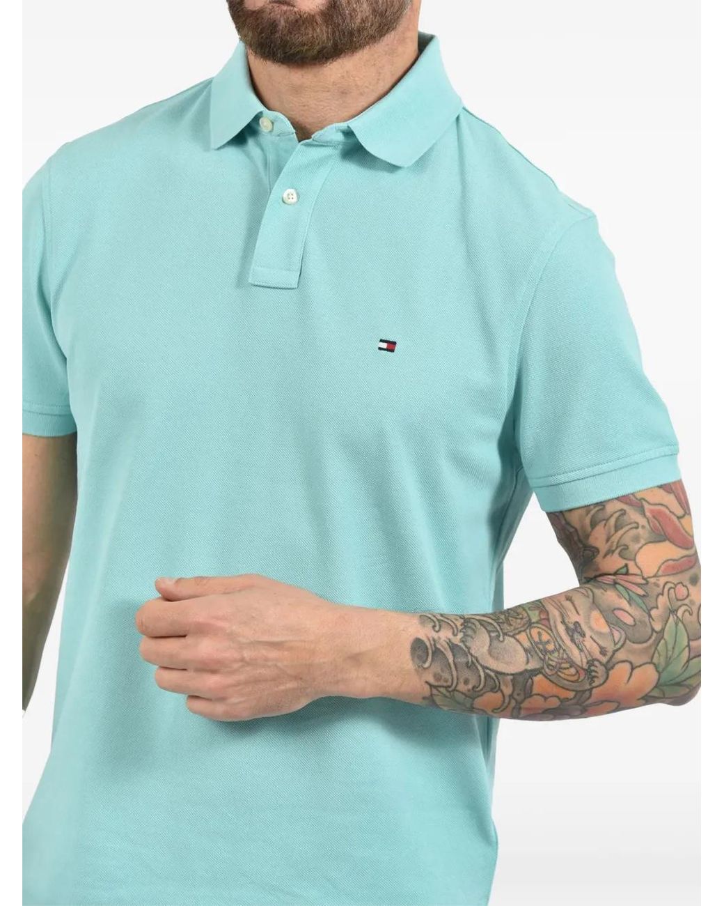 Tommy Hilfiger Blue 1985 Slim-Fit Polo Shirt for men