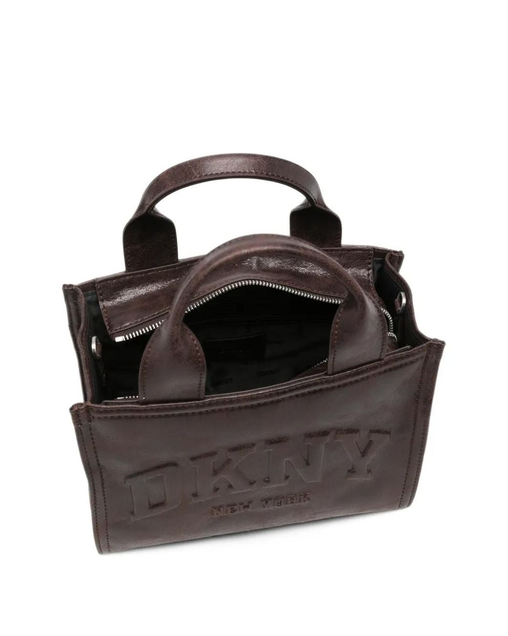 DKNY Black Logo-Debossed Tote Bag