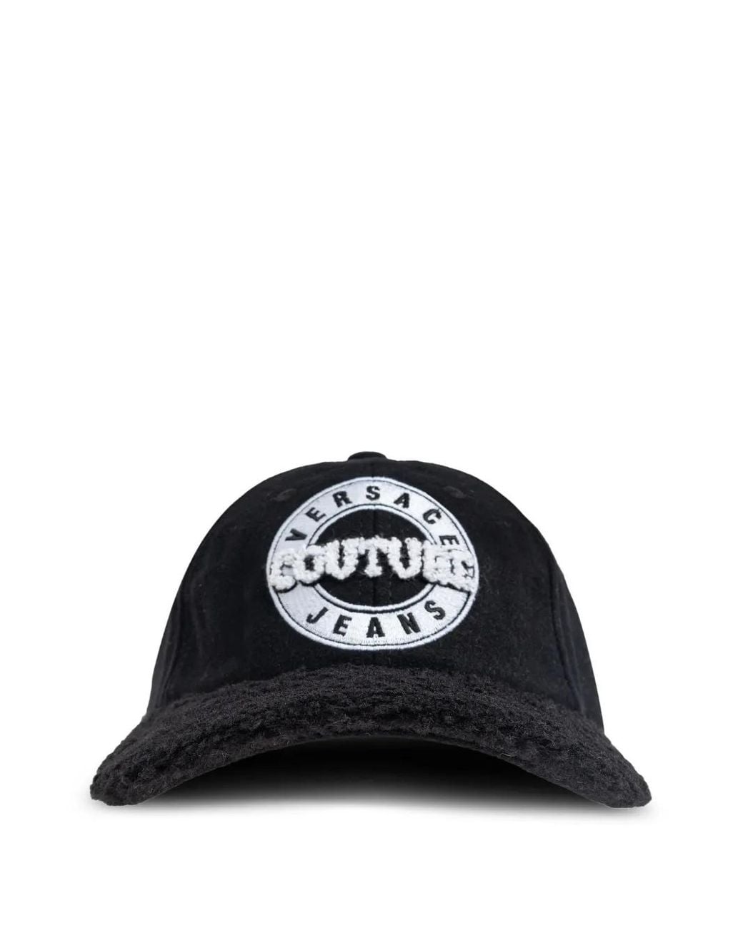 Gorro Con Parche Del Logo Versace Jeans Couture de color Black