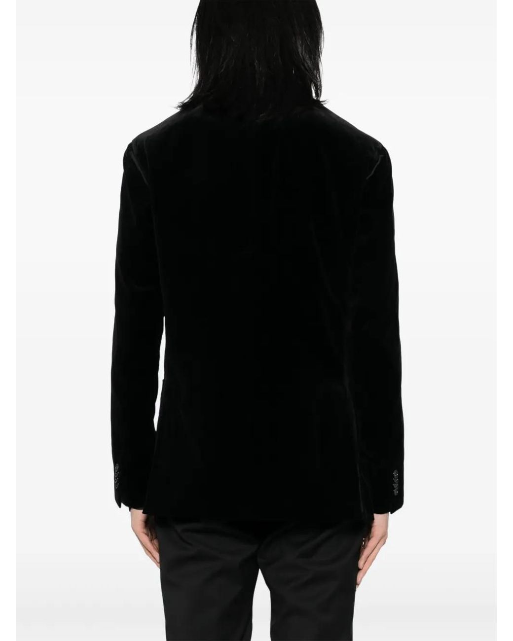 Brioni Black Double-Breasted Blazer for men