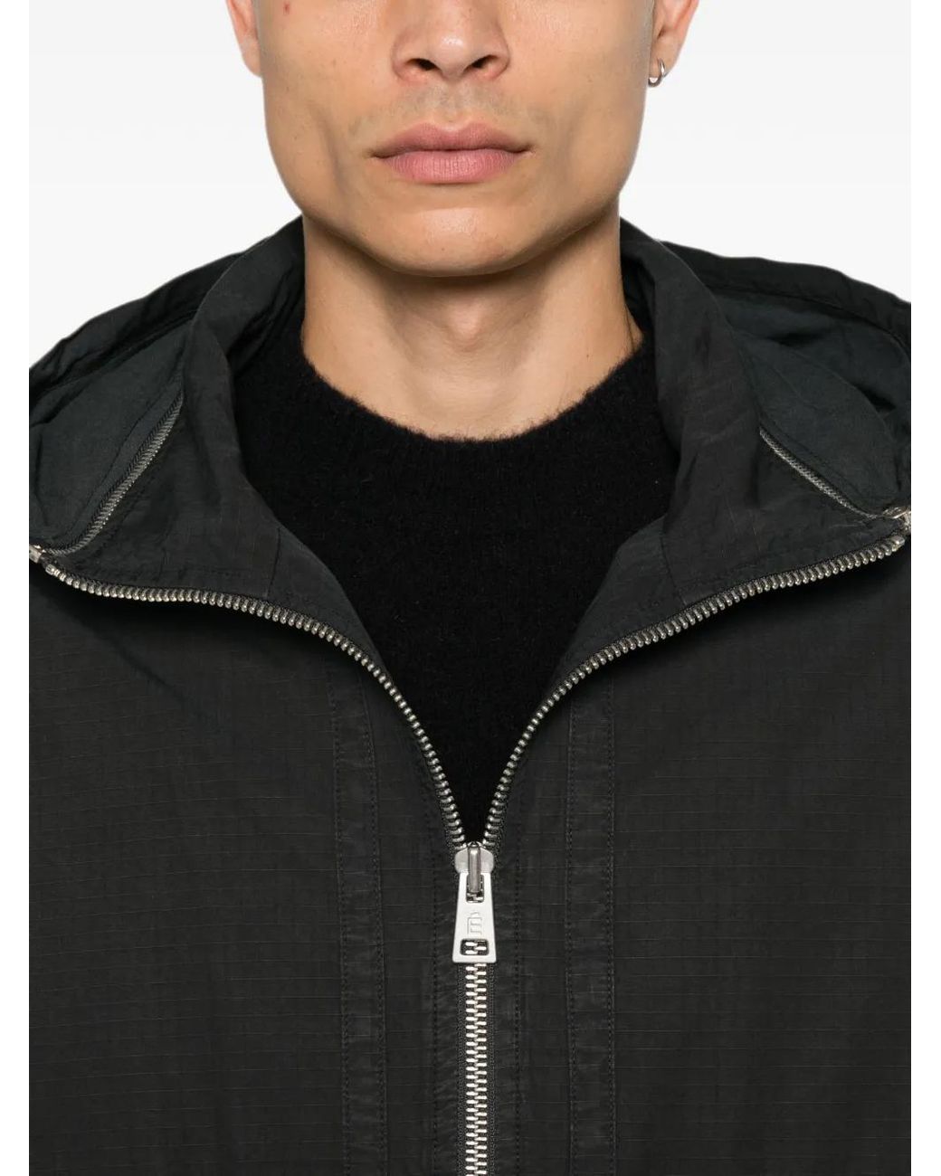 Etudes Studio Black Veste Zippée À Capuche