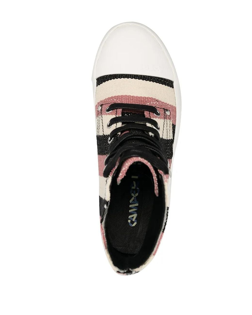CAMPERLAB Black Traktori Striped Ankle Boots