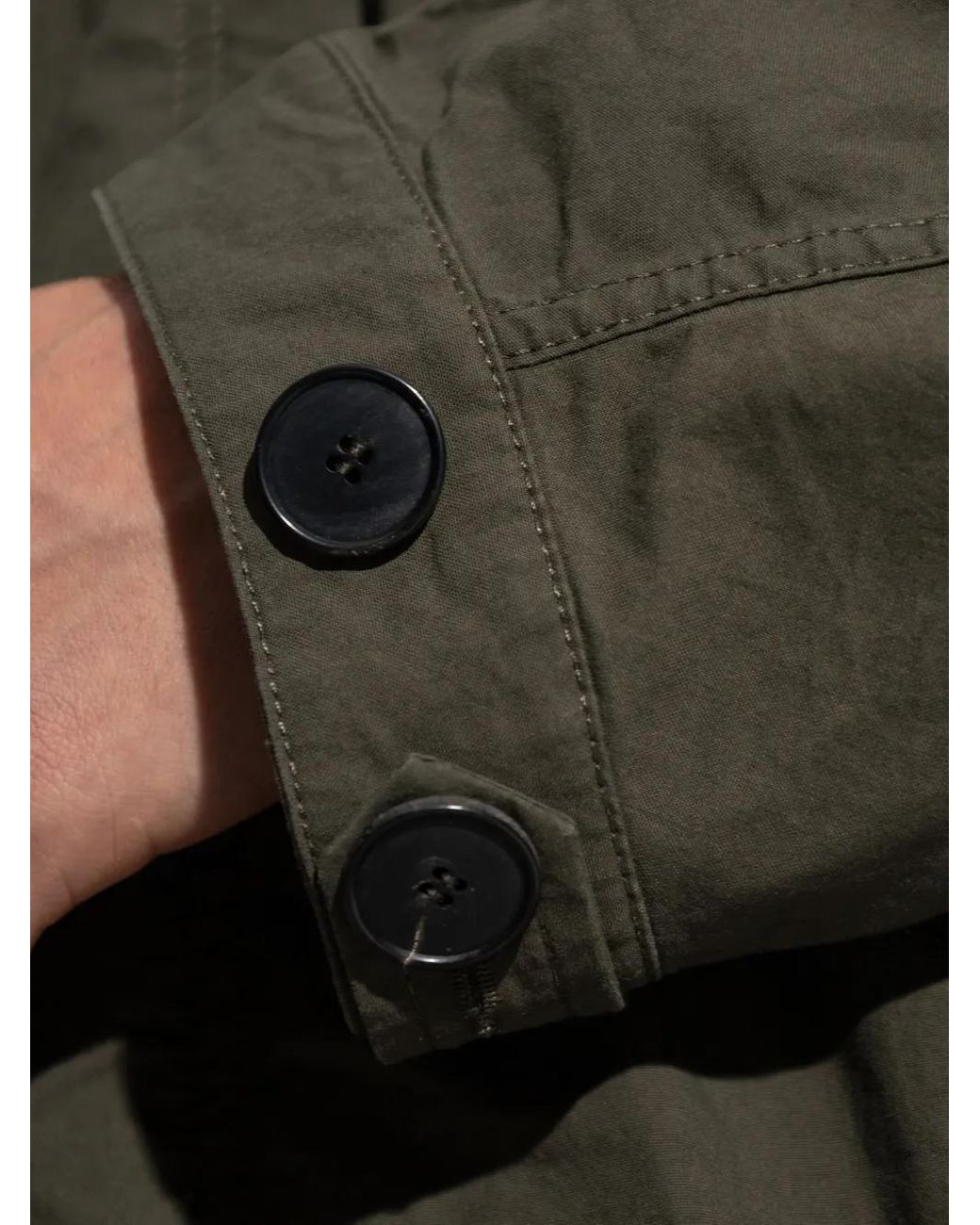 Givenchy Green Logo-print Parka Coat for men