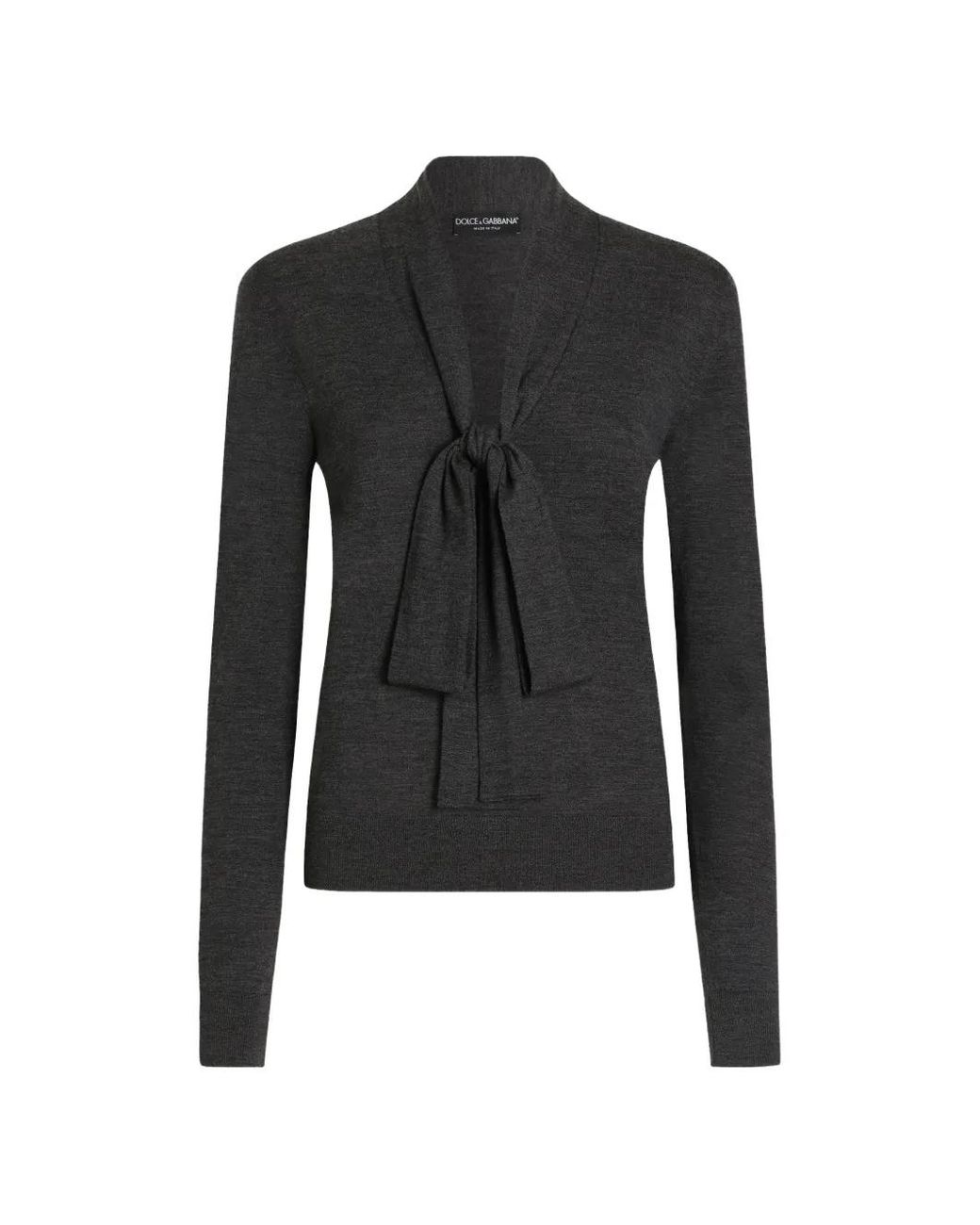 Dolce & Gabbana Black Pull En Laine Vierge