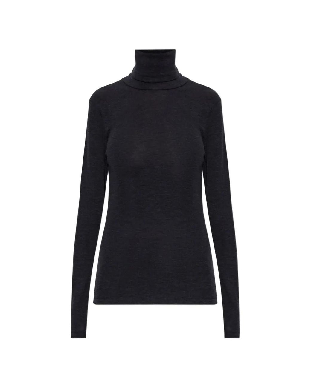 Rohe Blue Roll-Neck Long-Sleeve Top
