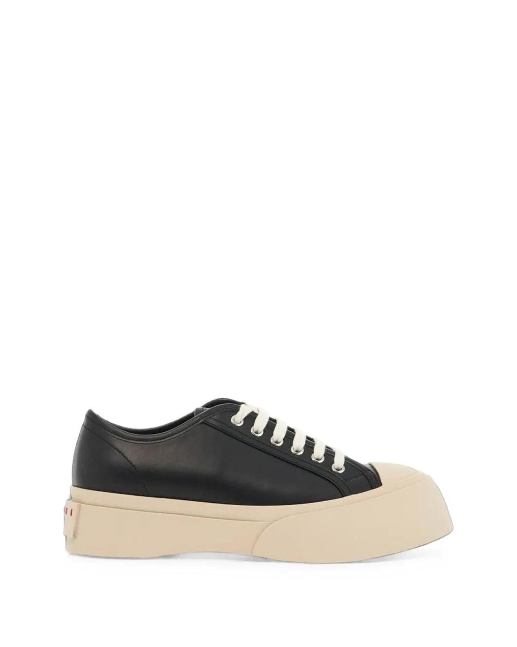 Marni Black Pablo Platform Leather Sneakers for men