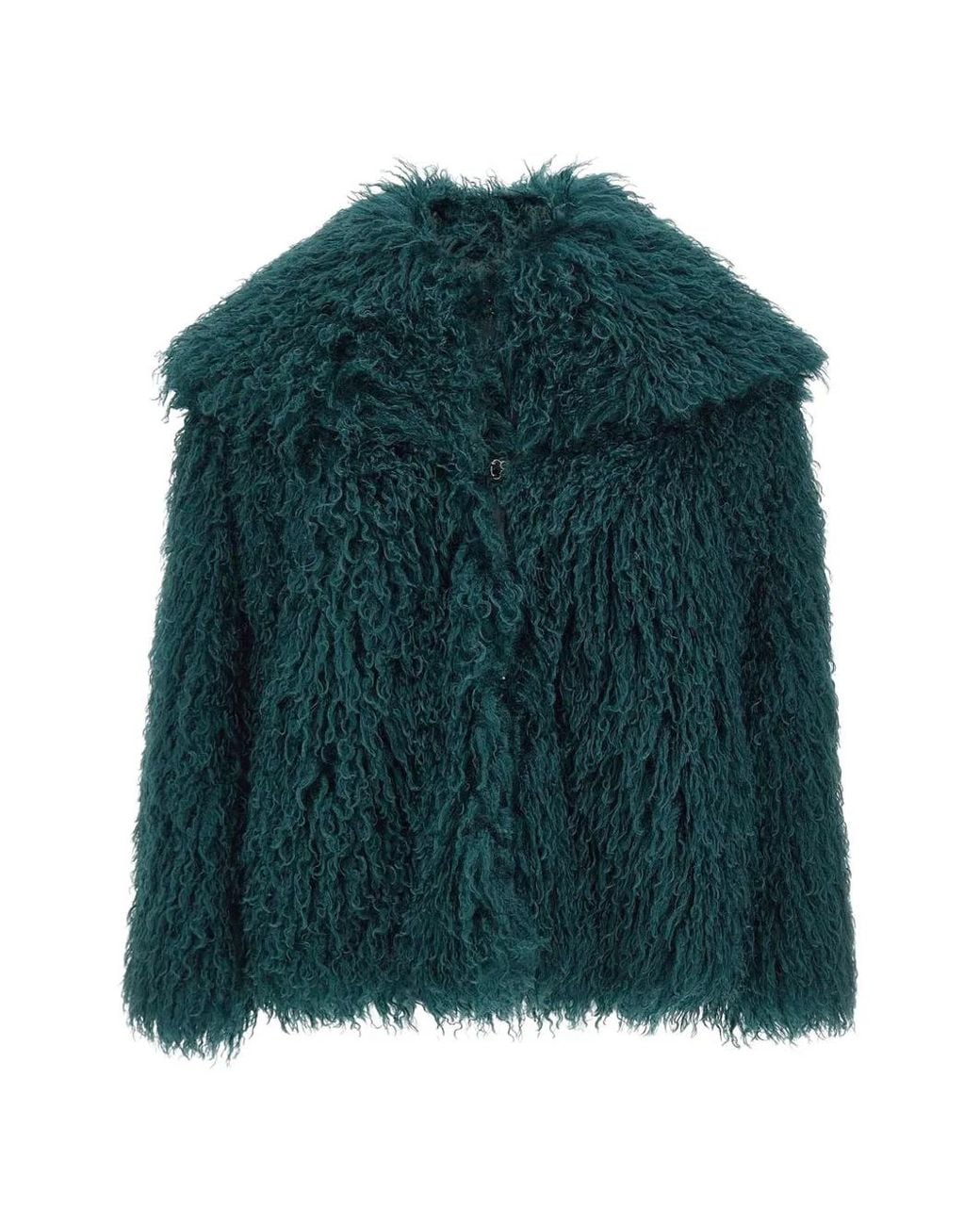 Kaos Green Manteau En Fourrure Artificielle Bouclée