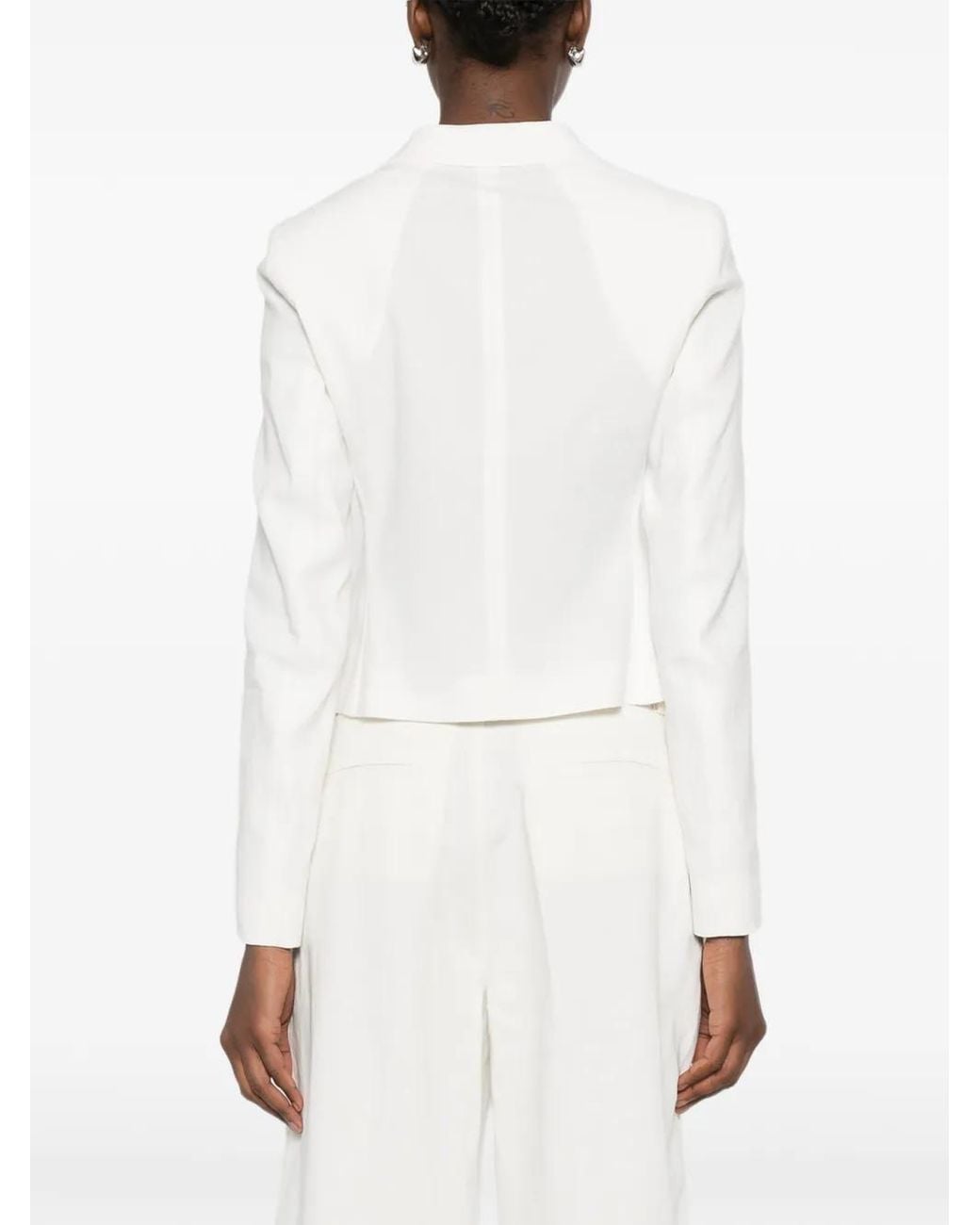 Boss White Button Jacket