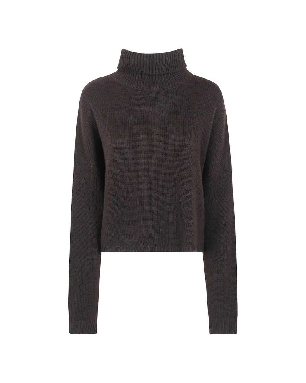 Lisa Yang Black Zerlina Ribbed-Knit Turtleneck Sweater
