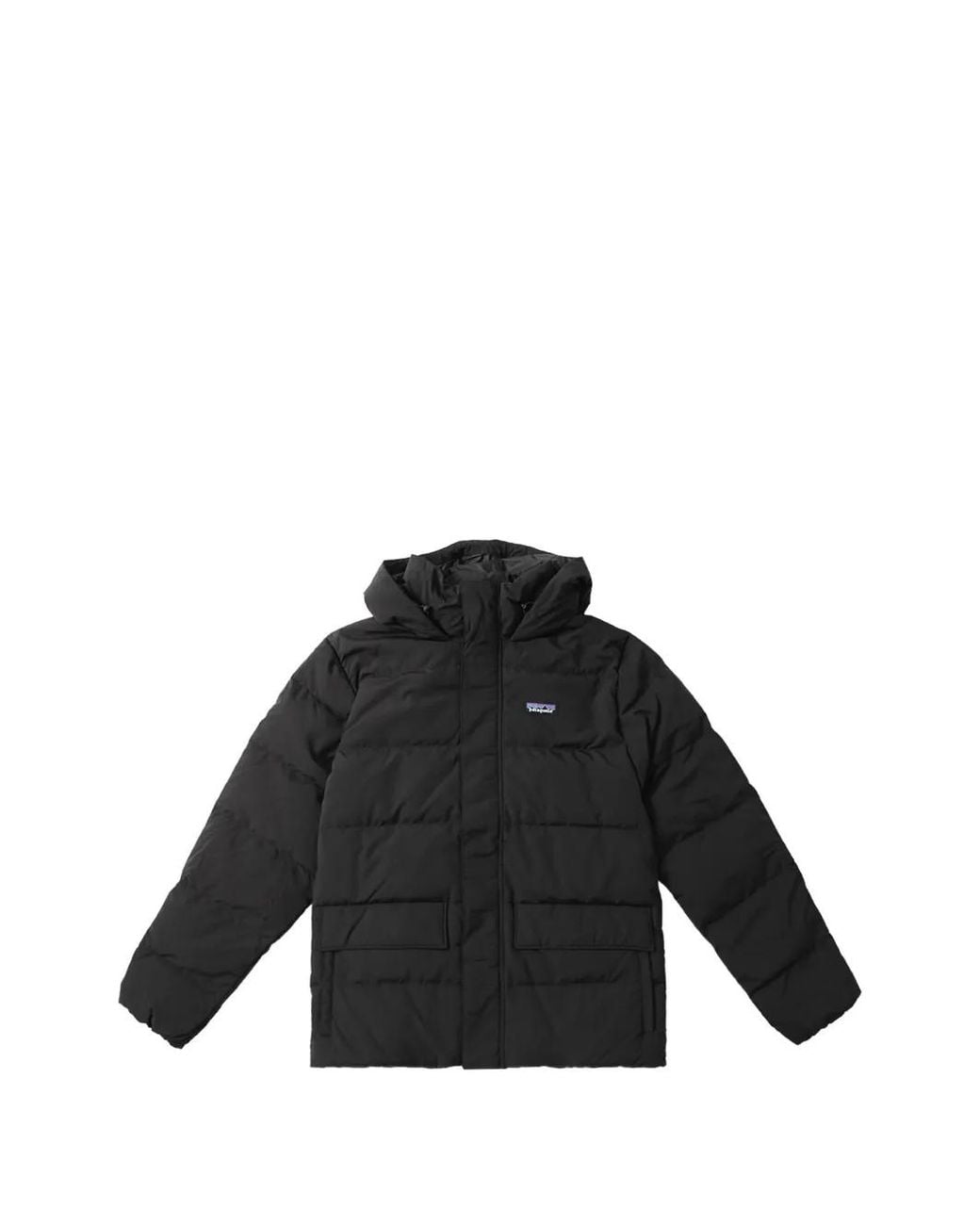 Patagonia Black Quilted Hooded Jacket for men