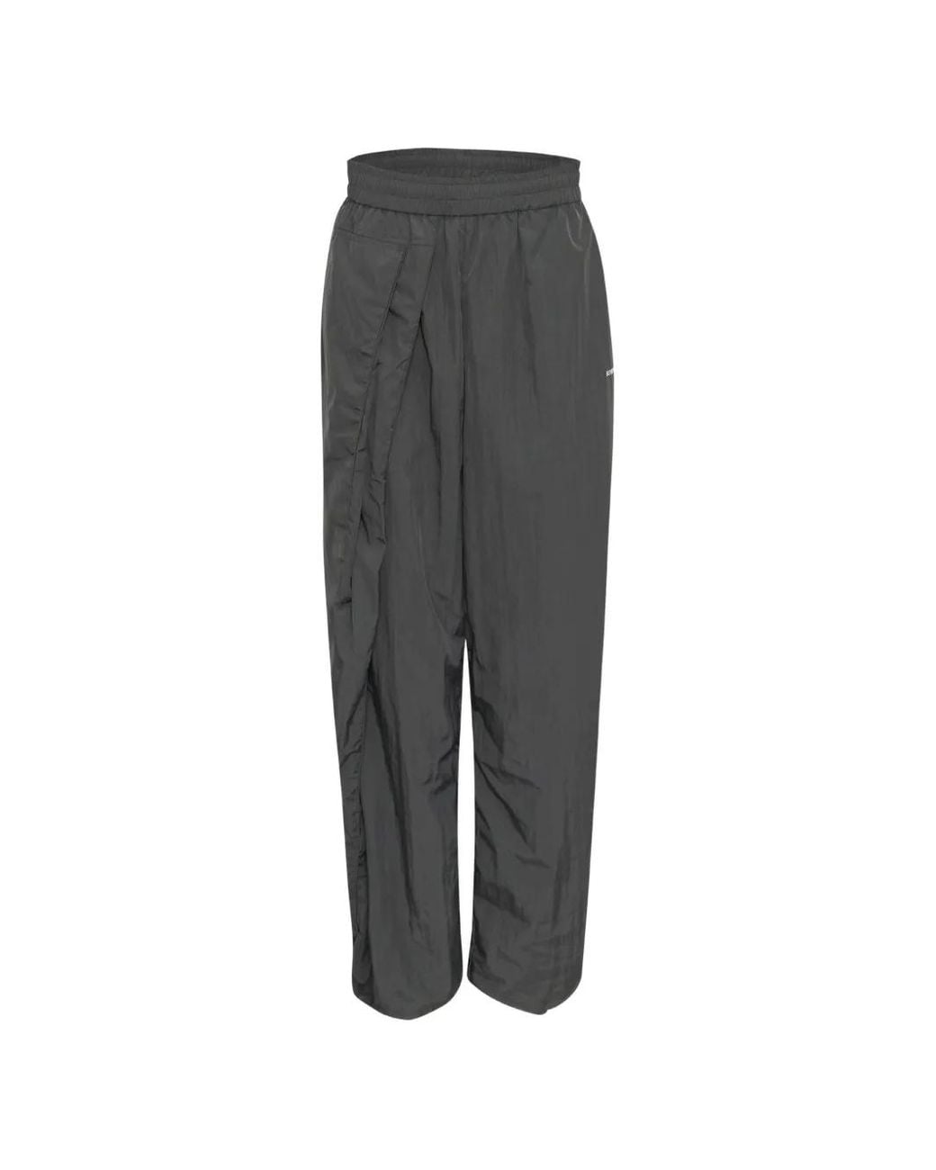 BONBOM Gray Wrap-Front Track Pants