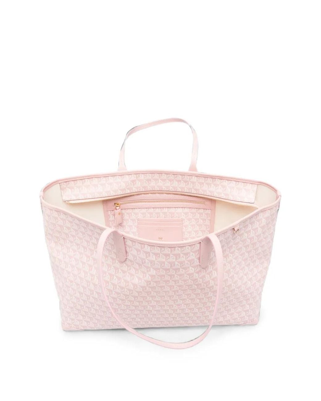 Anya Hindmarch Pink I Am A Plastic Bag Zipped Tote Bag
