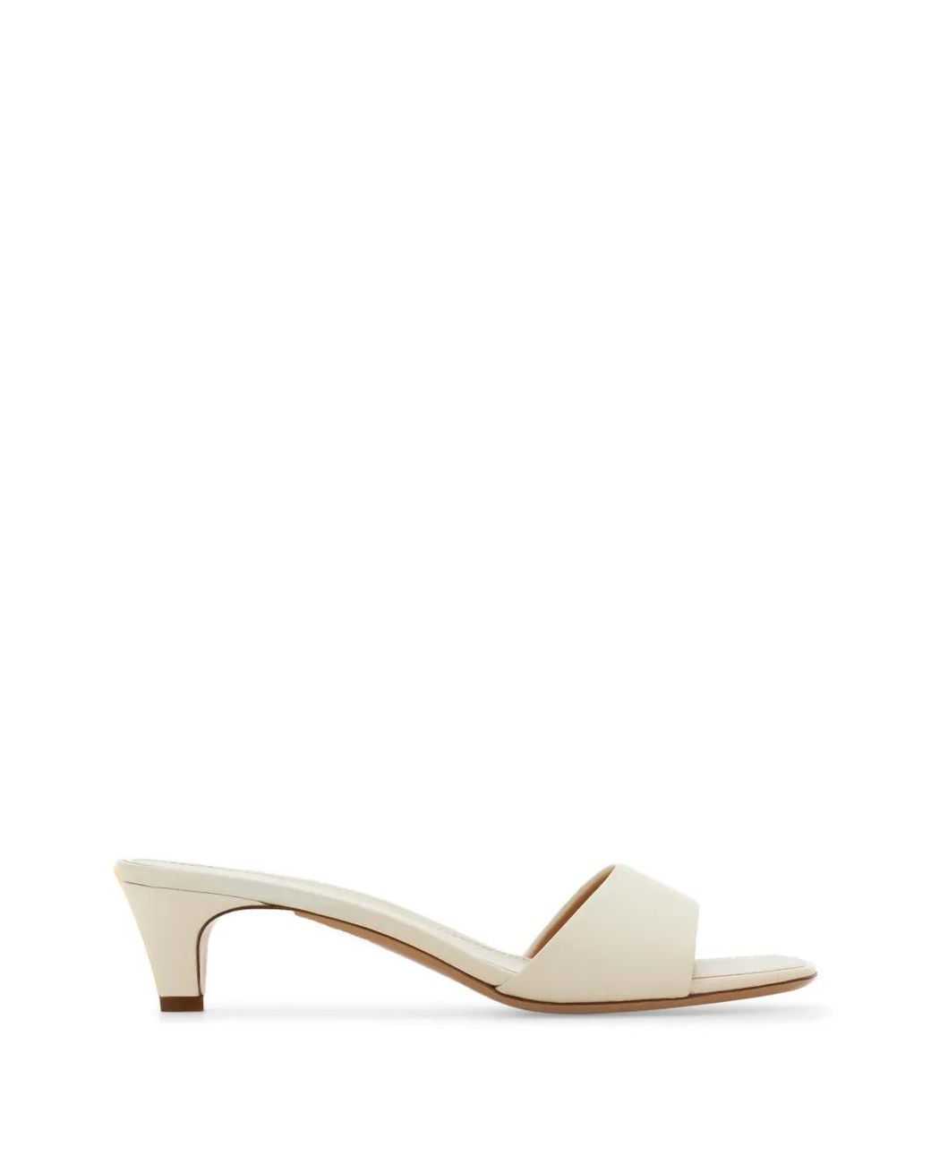 Ferragamo Natural Low Heeled Mules