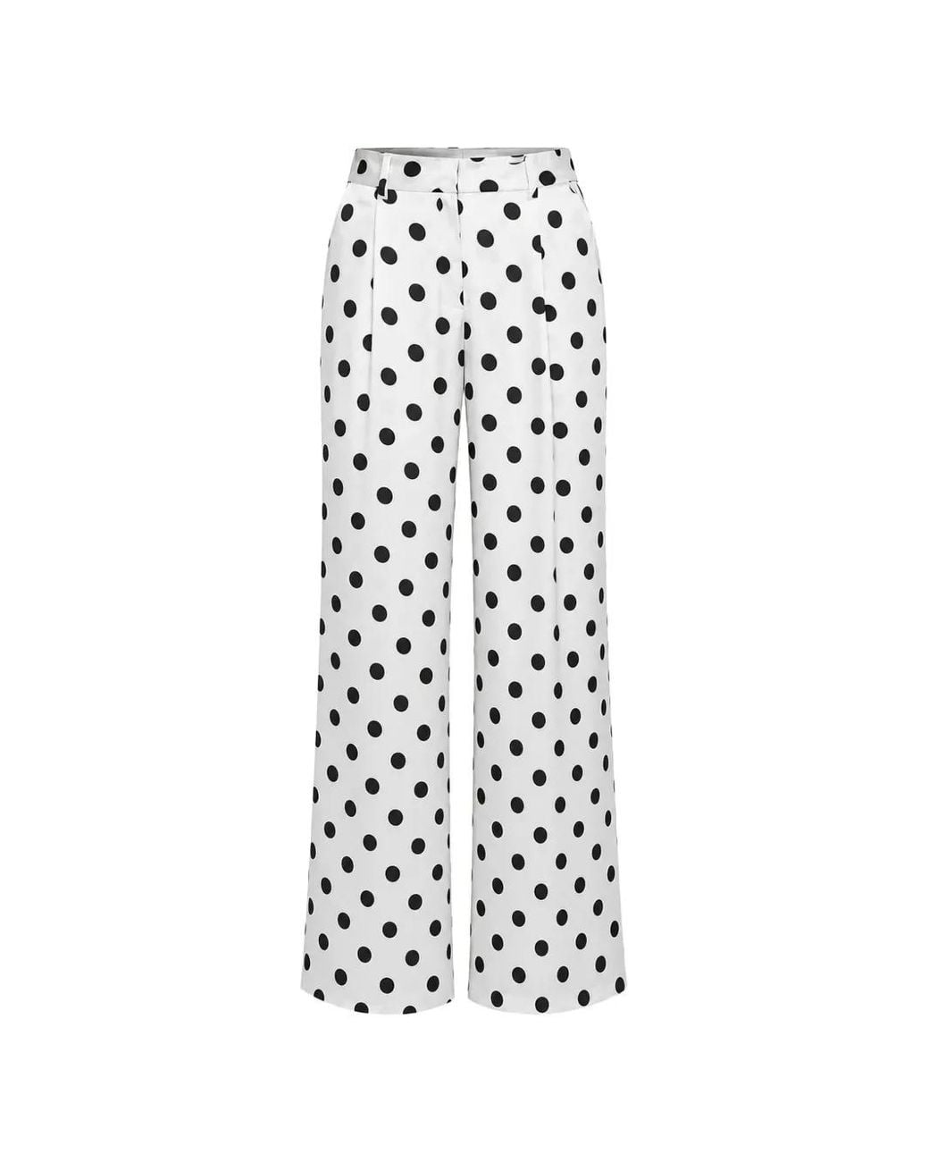 Sa Su Phi White Bogart Polka-Dot Trousers
