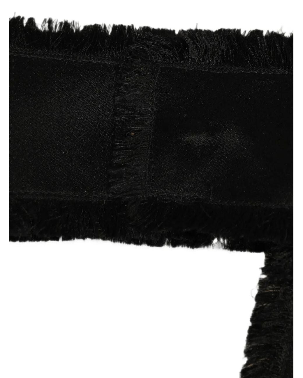 Dolce & Gabbana Black Fringed Wrap-Around Belt