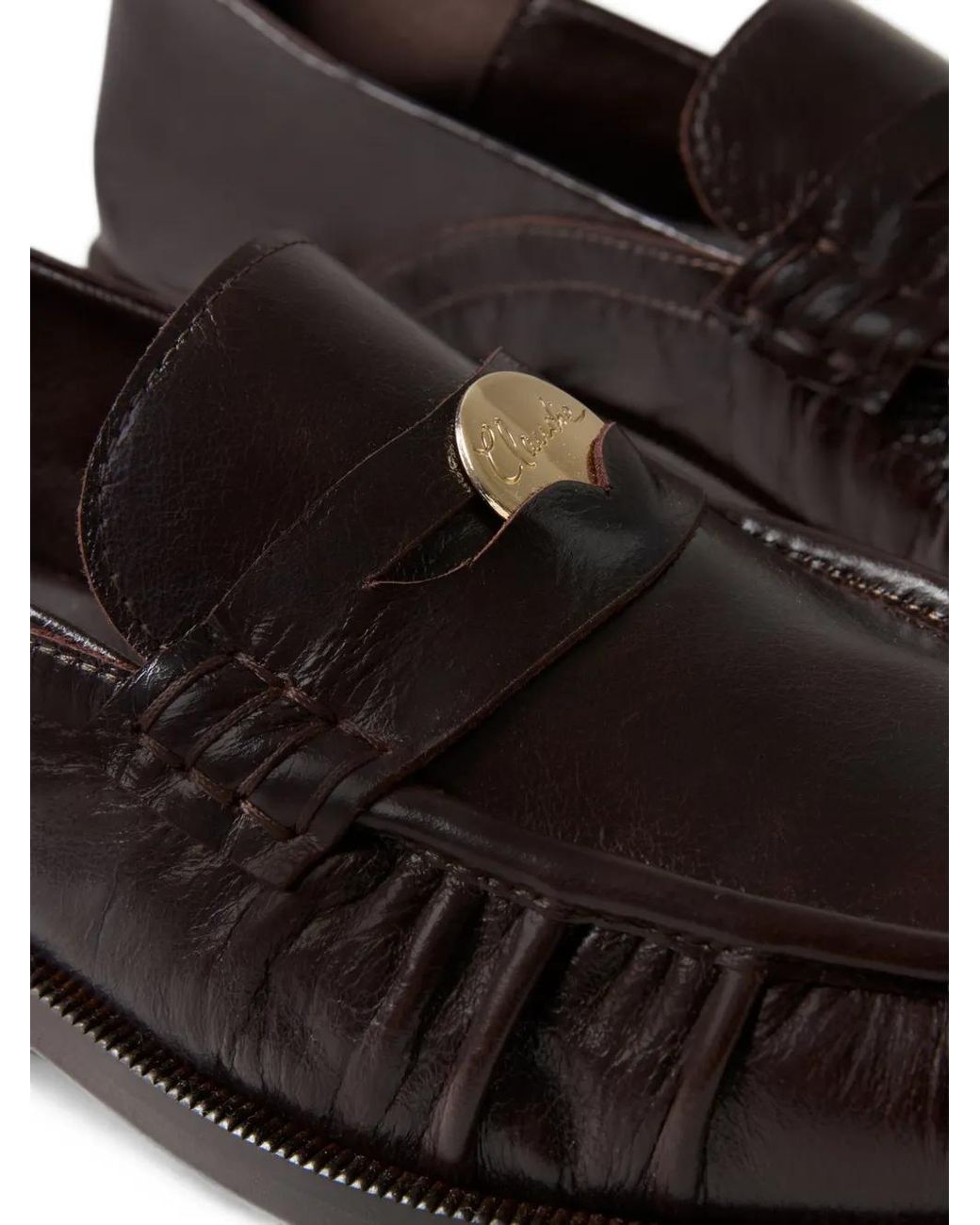 Claudie Pierlot Black Patent Leather Loafers