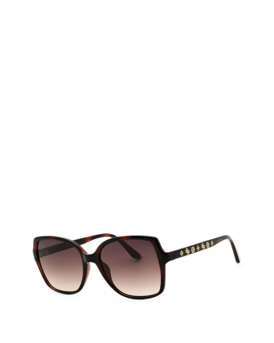 GUESS EYEWEAR Brown Tortoiseshell-Effect Sunglasses