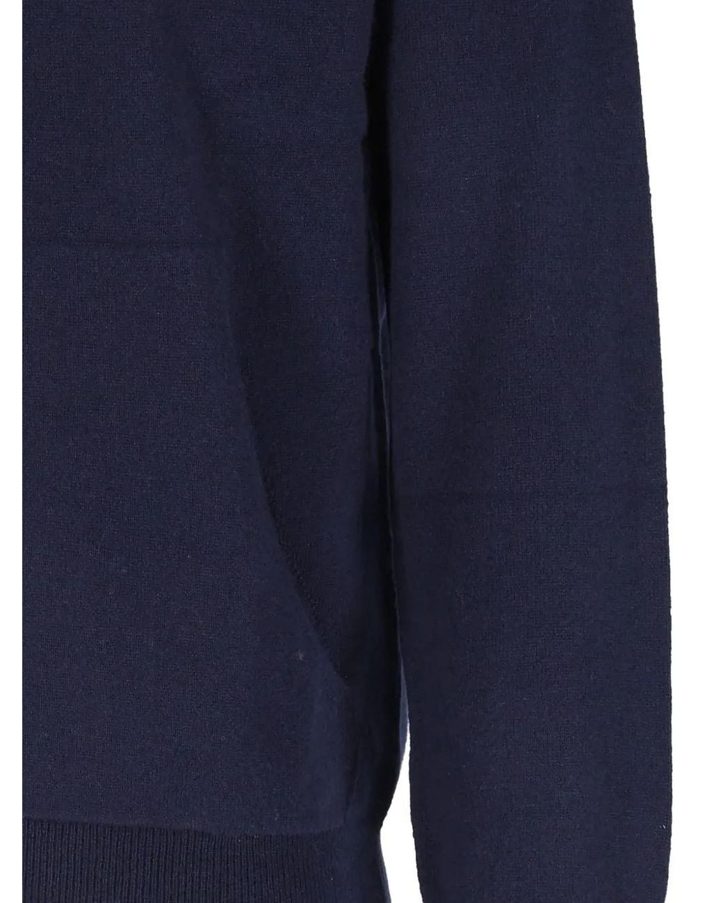 Al Duca D'aosta Blue Zip-Up Cashmere Hoodie for men