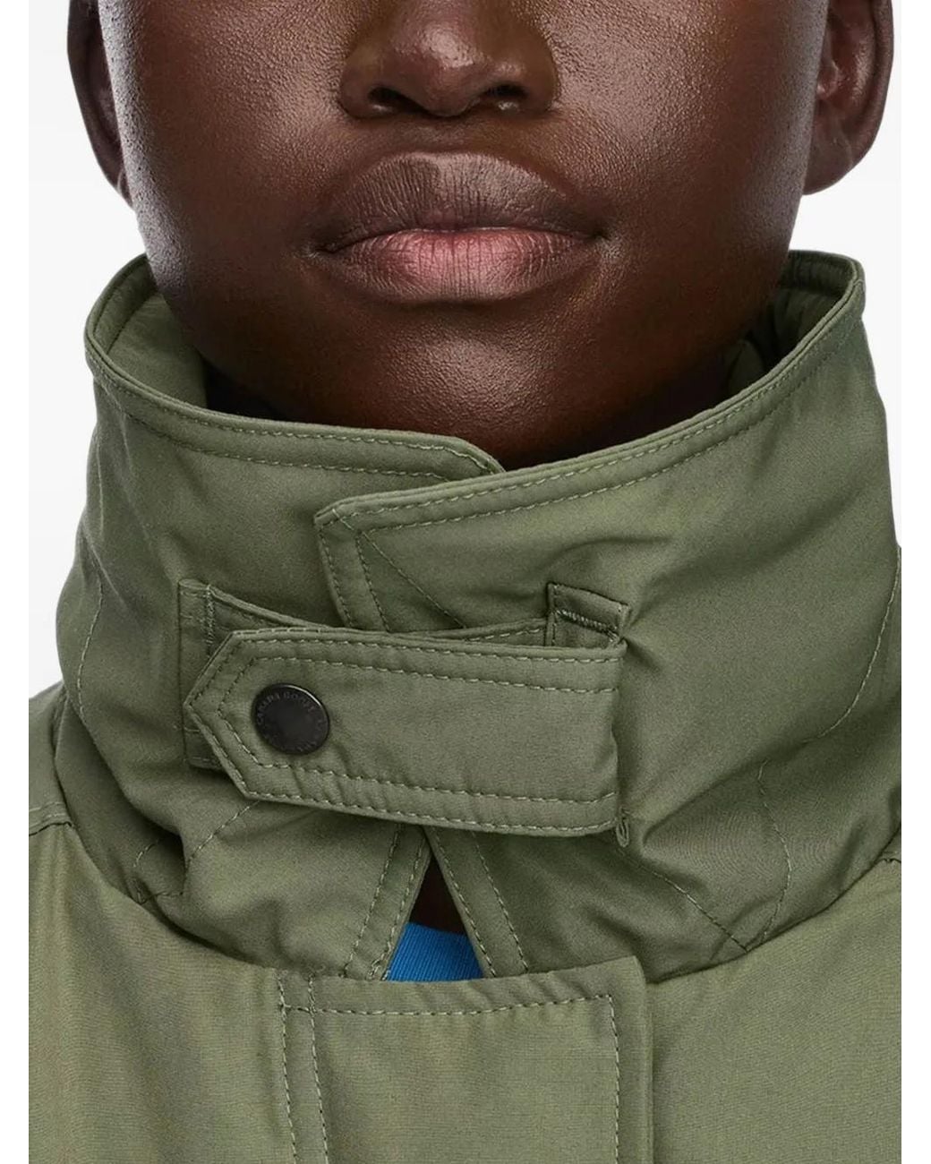 Canada Goose Green Scout Shearling-Collar Flap-Pocket Jacket