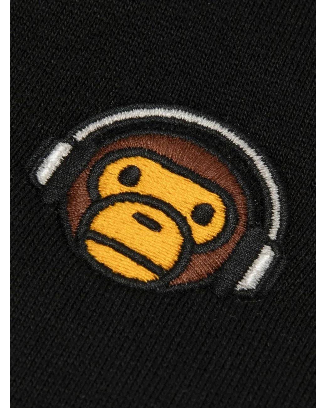 *BABY MILO® STORE BY *A BATHING APE® Black Baby Milo Graphic-Print Hoodie