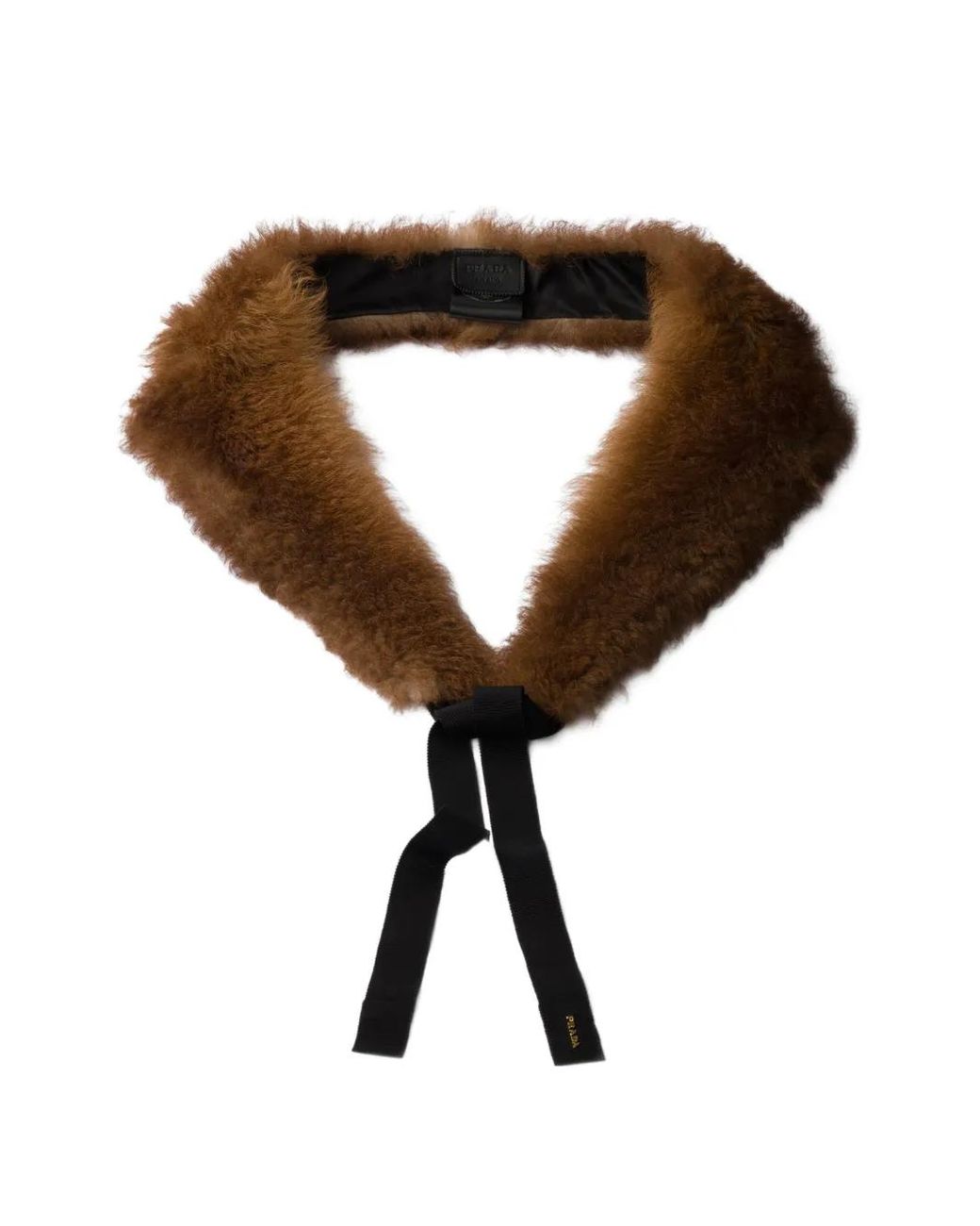 Prada Black Shearling Collar