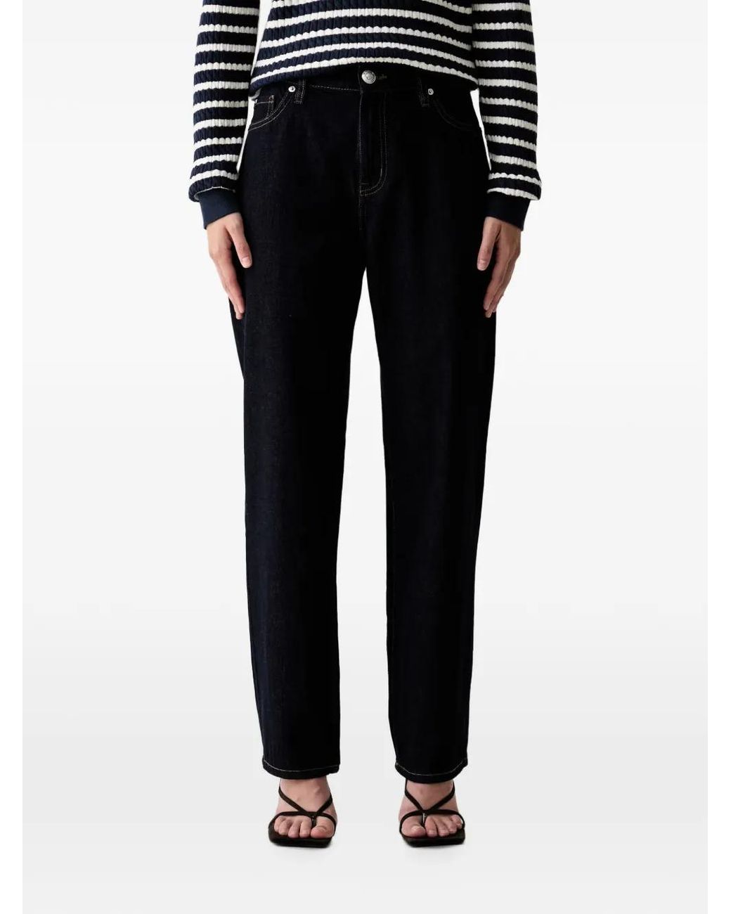DKNY Black Straight-Leg Jeans