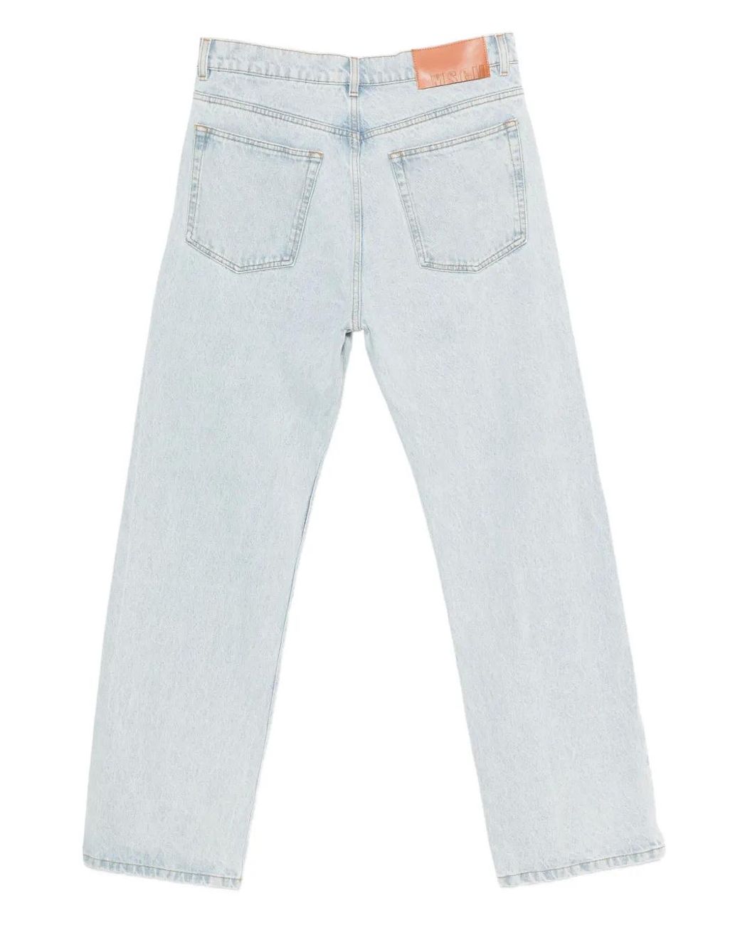 MSGM Blue Logo Trousers for men