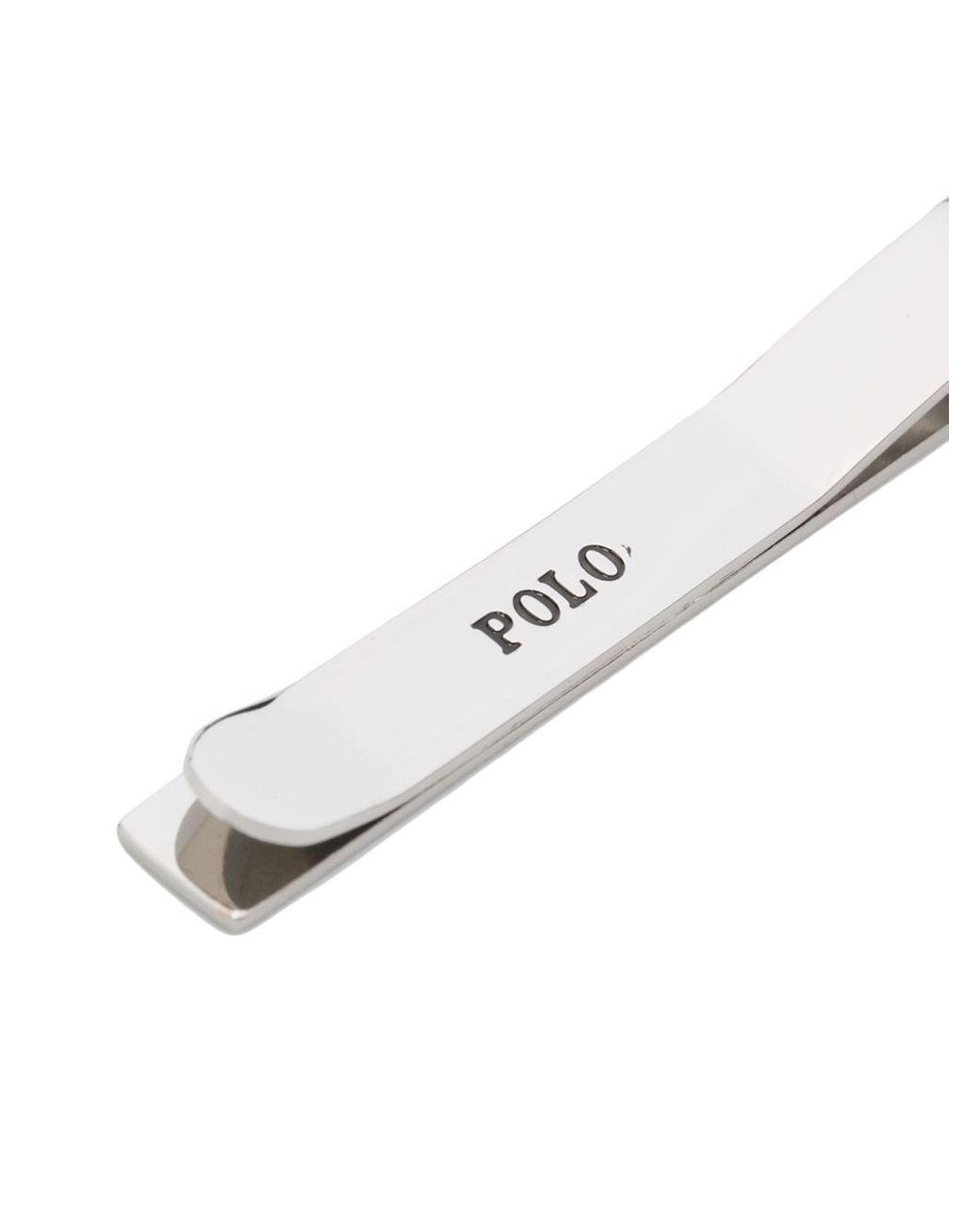 Polo Ralph Lauren Engraved Logo Tie Clip in Metallic for Men Lyst