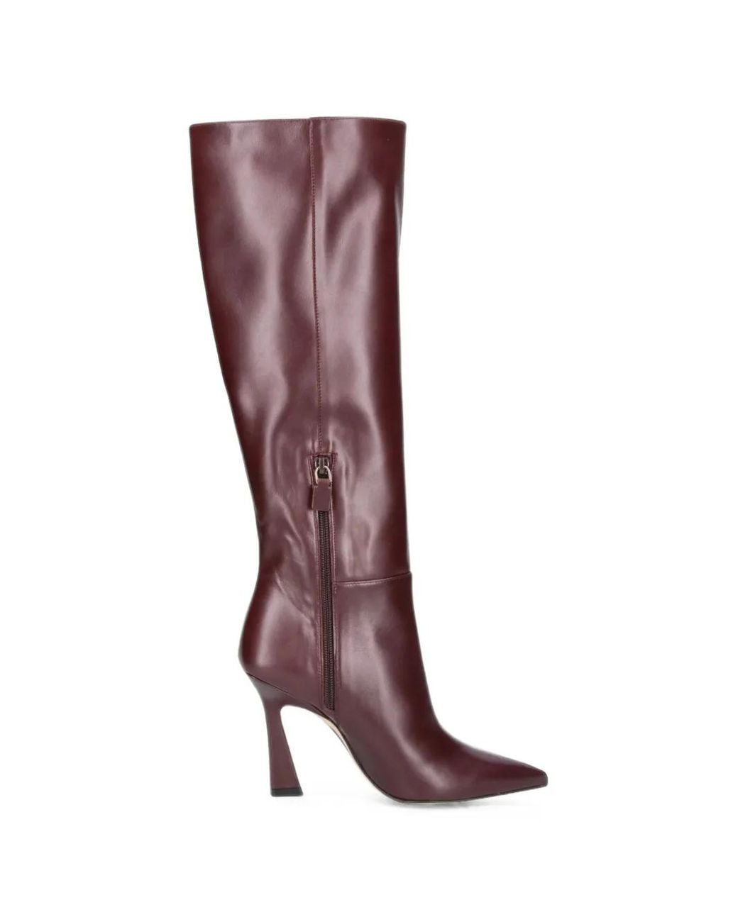 Stuart Weitzman Brown Pointed-Toe Knee-High Boots
