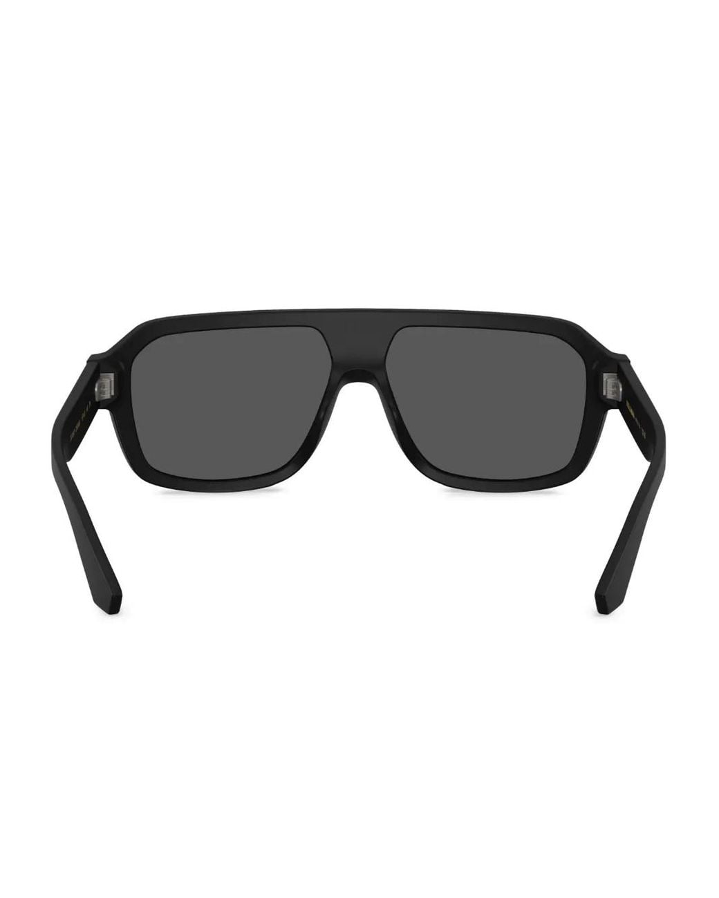 Dolce & Gabbana Gray Oversized Pilot Sunglasses for men