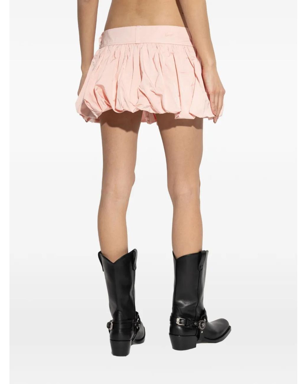 KENZO Pink Gathered Mini Skirt