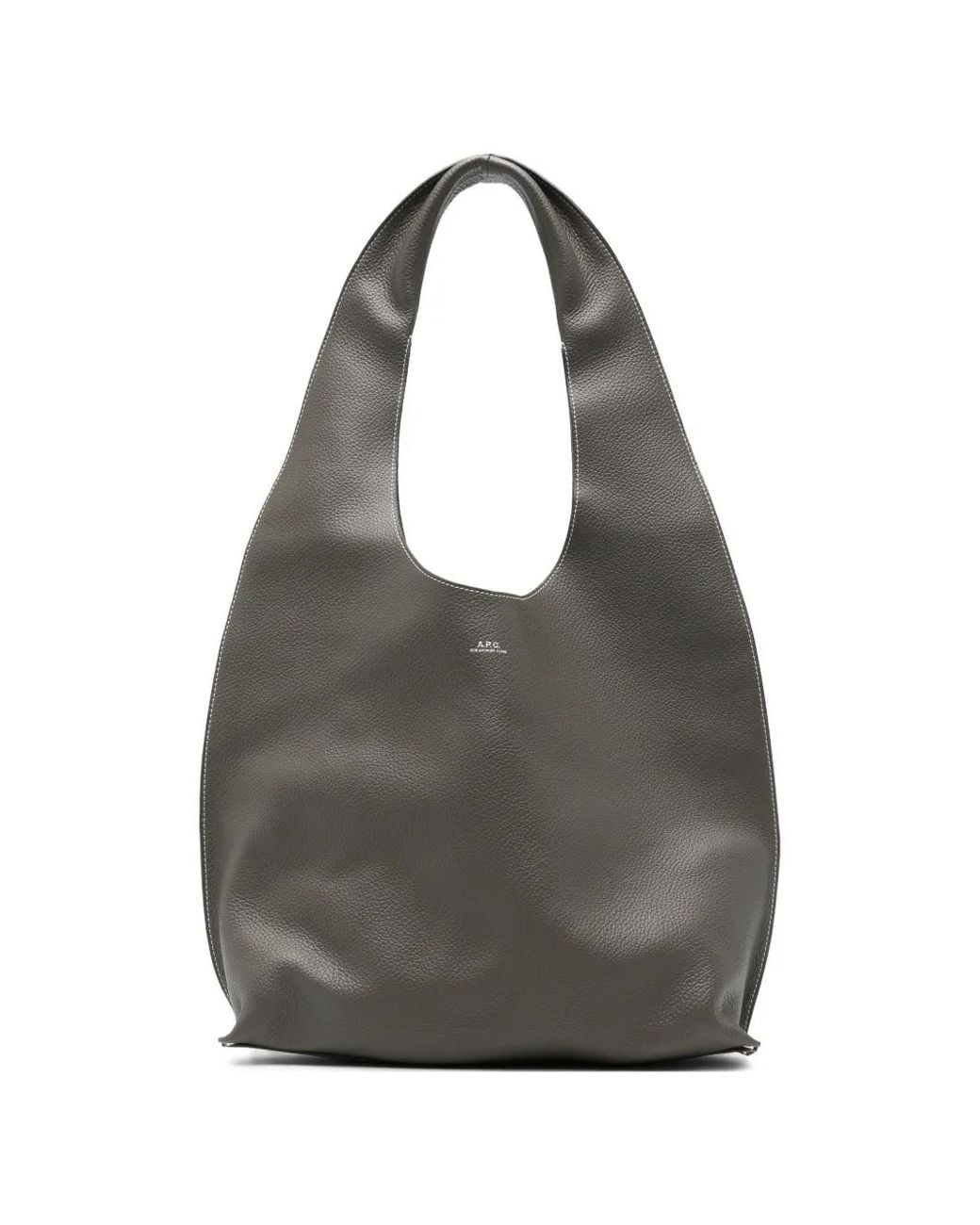A.P.C. Gray Neige Clou Bag